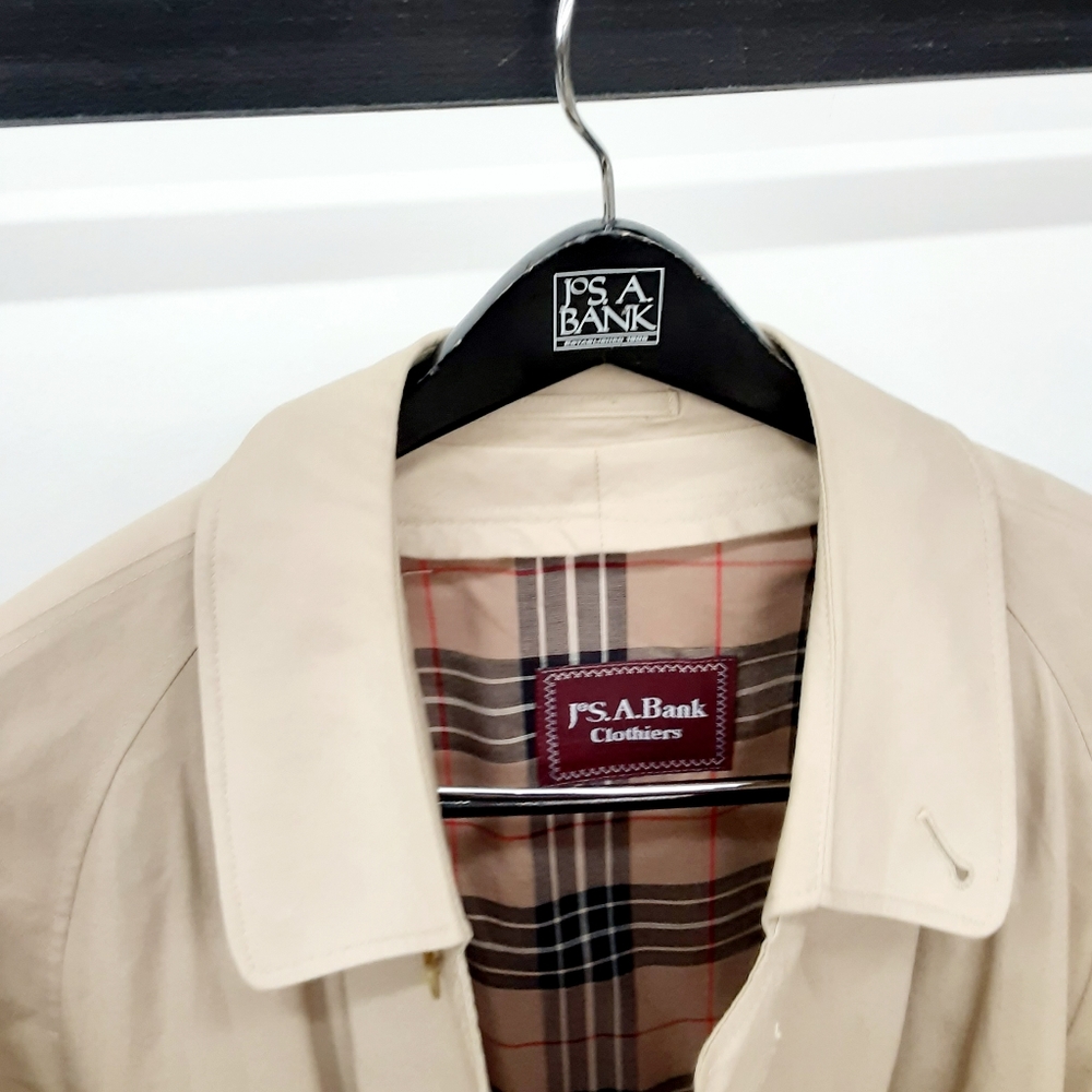 Jos A Bank Burberry Like Trench Coat - Picture 4 of 6